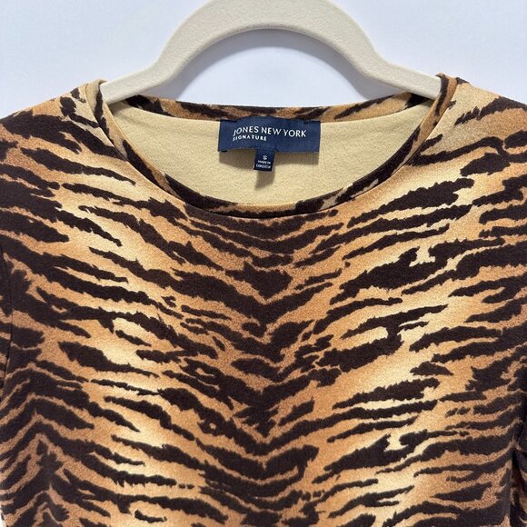 JONES NEW YORK SIGNATURE Leopard Printed Stretch Soft and Comfortable - Picture 2 of 5